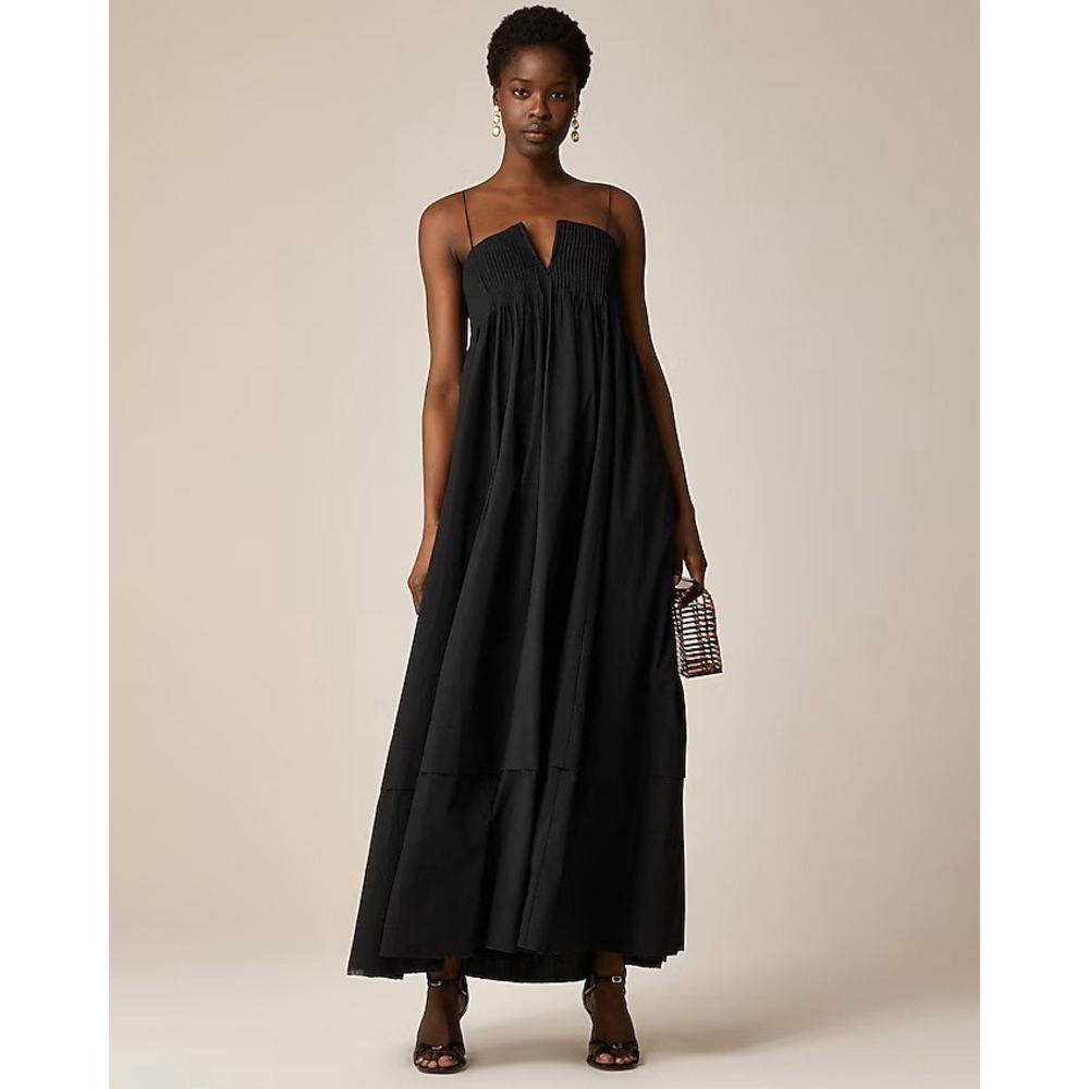J. Crew Black Maxi Sundress